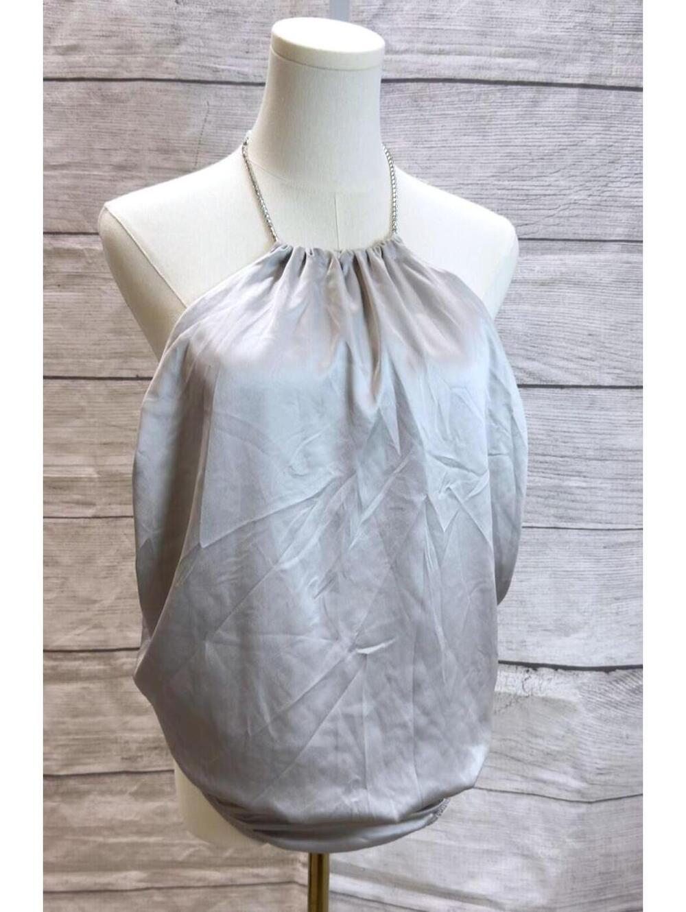 Victoria's Secret Very Sexy Silver Pearl Twinkle Strap Satin Teddy Size XXL